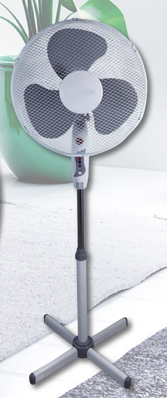 16” STAND FAN WITH CROSS BASE 
