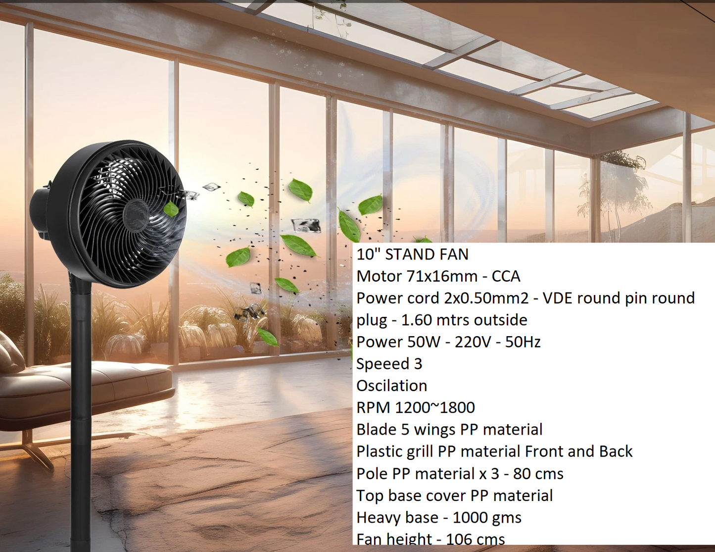 10" STAND FAN - 49249